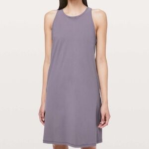 Lululemon lavender Razorback early morning mini dress